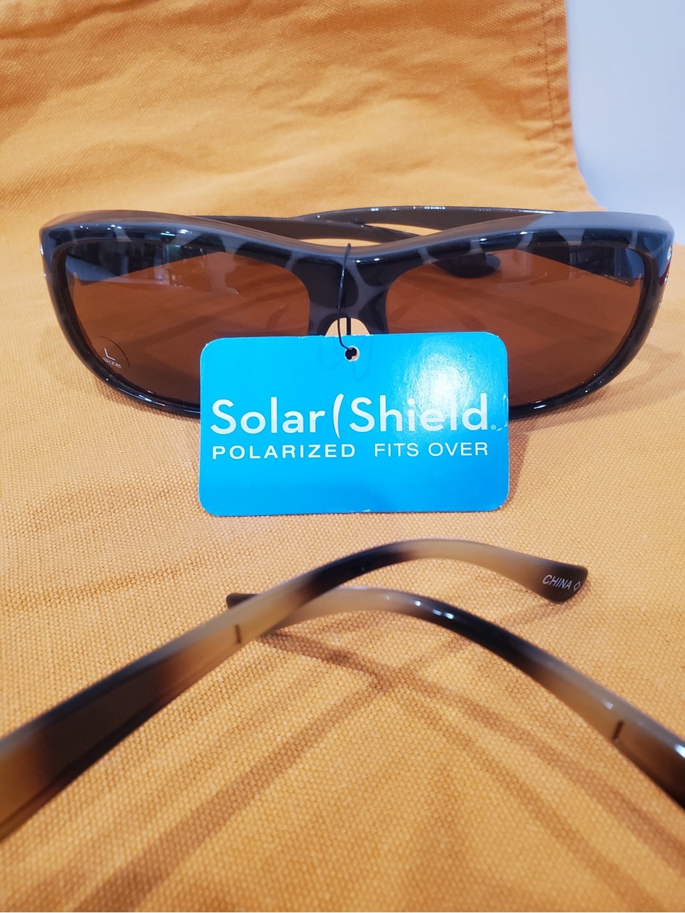 Tortoiseshell Sunglasses with Decorative Studs - Brown Lenses